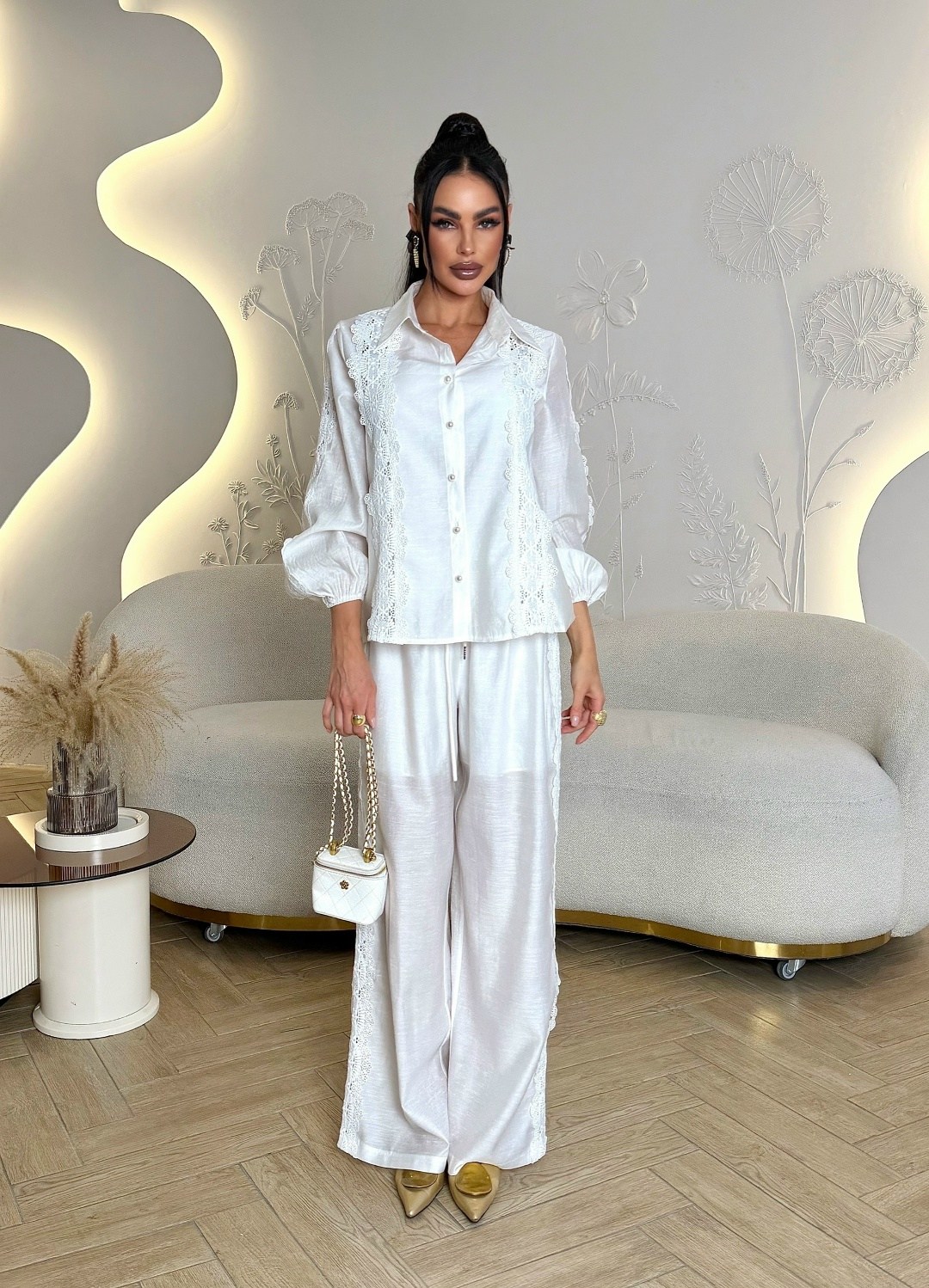 льняные костюмы,костюм белый,шелковый костюм в пижамном стиле,женский костюм,шелковый костюм