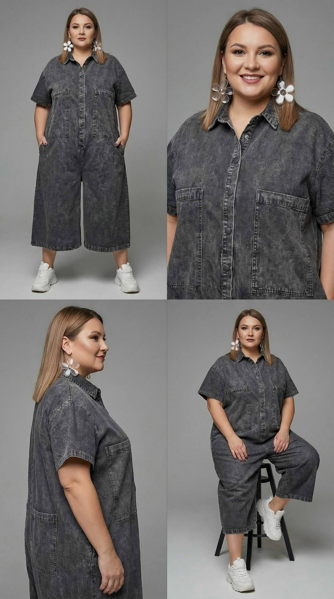 джинсовые комбинезоны,женский джинсовый комбинезон,платье для полных,одежда для полных женщин