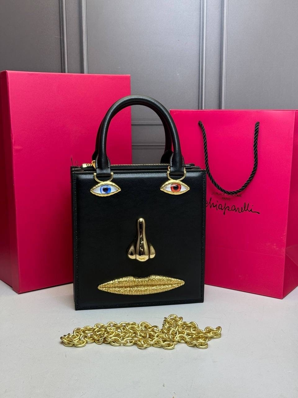 сумка-тоут schiaparelli,бархатная сумка для глаз schiaparelli premium sense demon,сумка schiaparelli,сумка женская schiaparelli,сумка женская shiaparelli & salvador dali