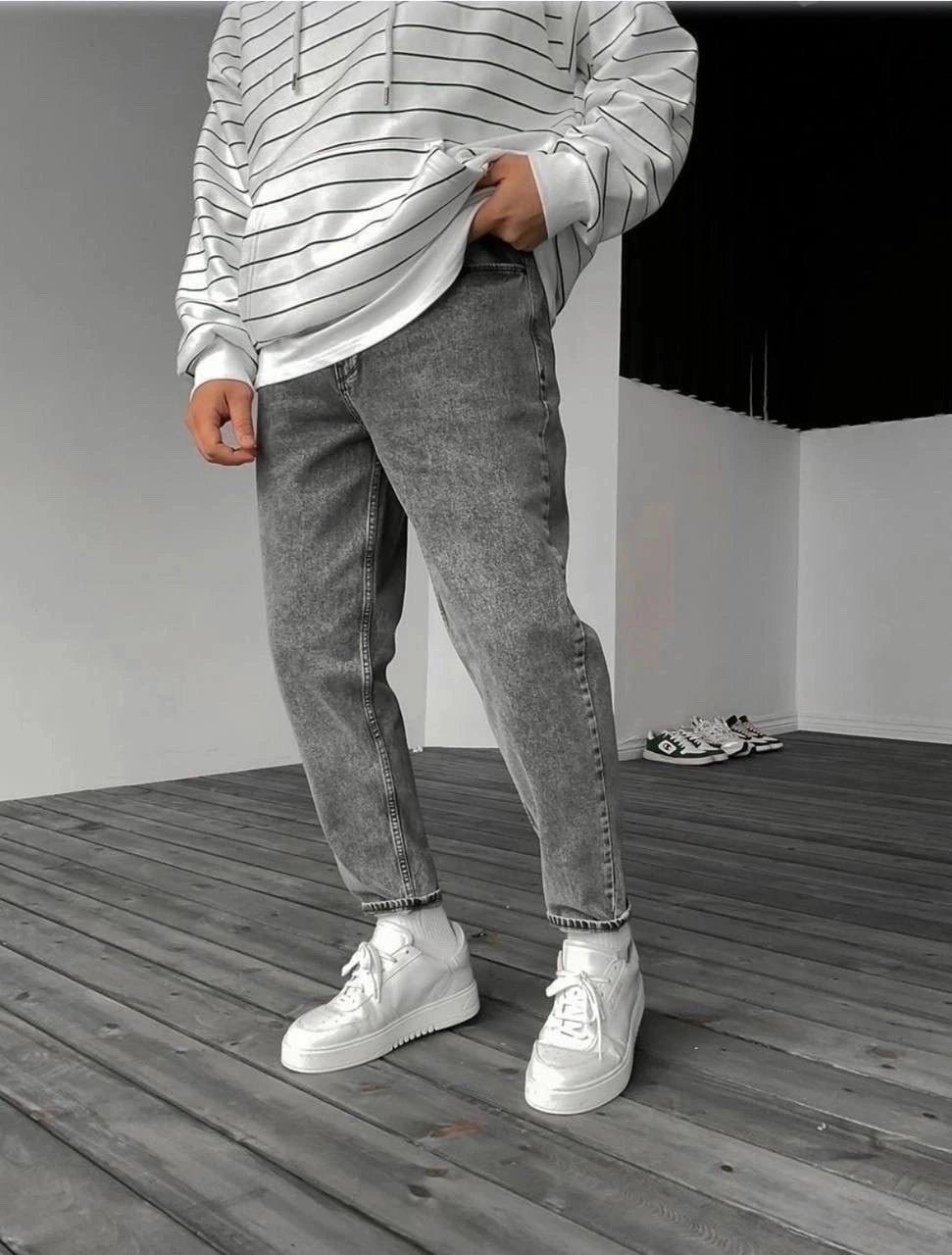 мужские качественные джинсы мом светло-серые,джинсы бананы мужские светлые,джинсы мужские бананы широкие,джинсы бананы мужские серые,мужские серые джинсы мом варенки