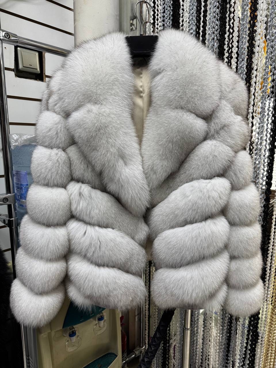 шуба автоледи песец колотый лед,шуба из песца,шуба из песца колотый лед,шуба песец,шубка (песец)