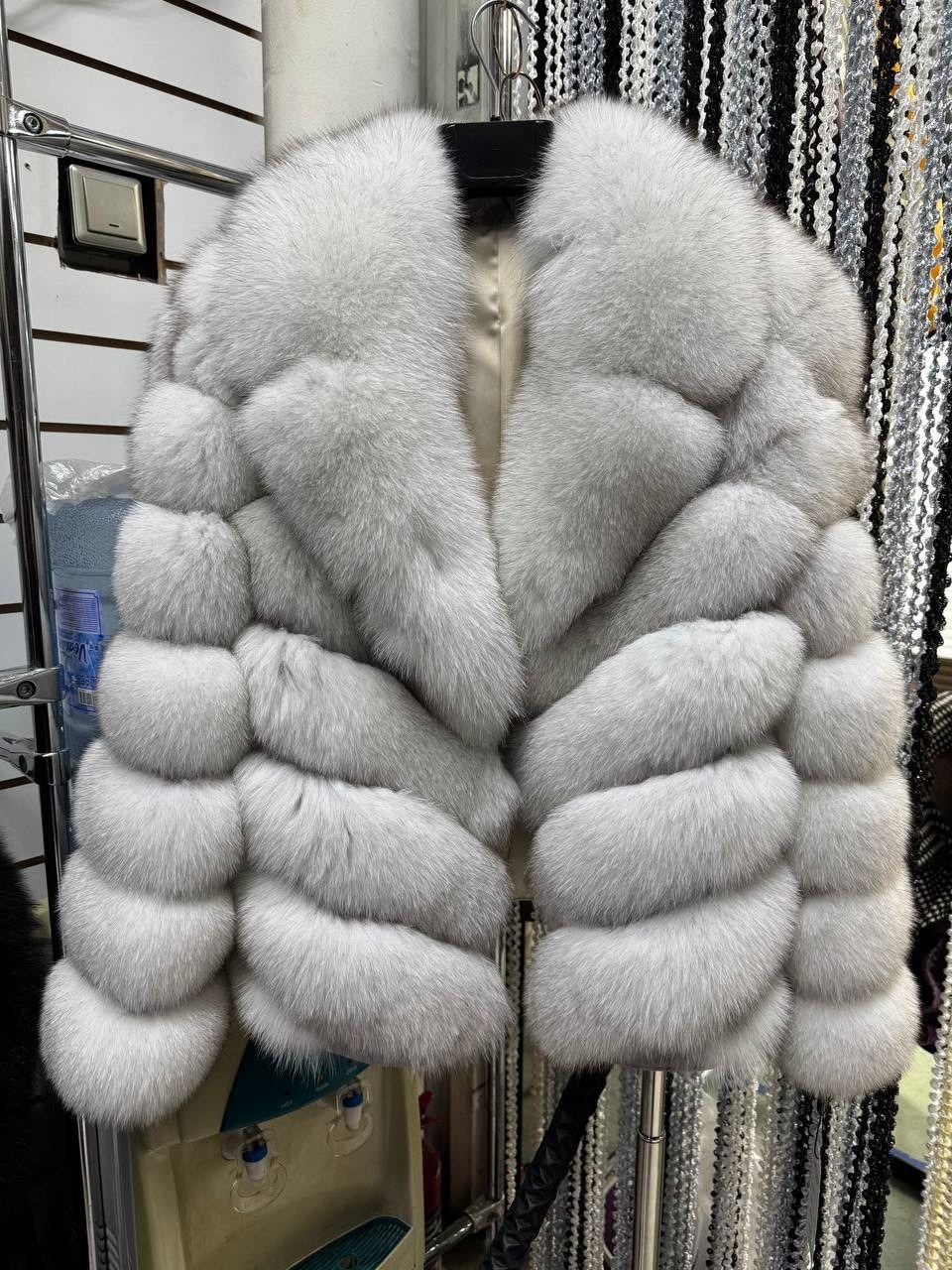 шуба автоледи песец колотый лед,шуба из песца,шуба из песца колотый лед,шуба песец,шубка (песец)