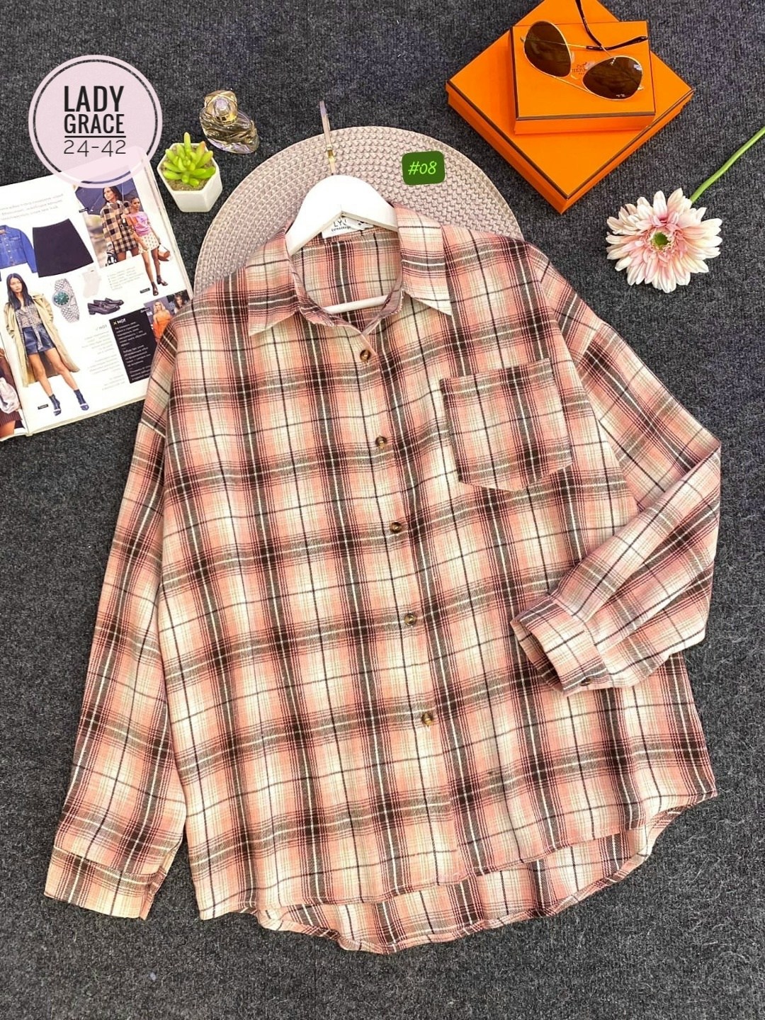 рубашка женская в клетку,женская рубашка,рубашка женская 7007 клетка,рубашка женская 7007 "клетка № 4",клетчатая рубашка женская теплая c&h style