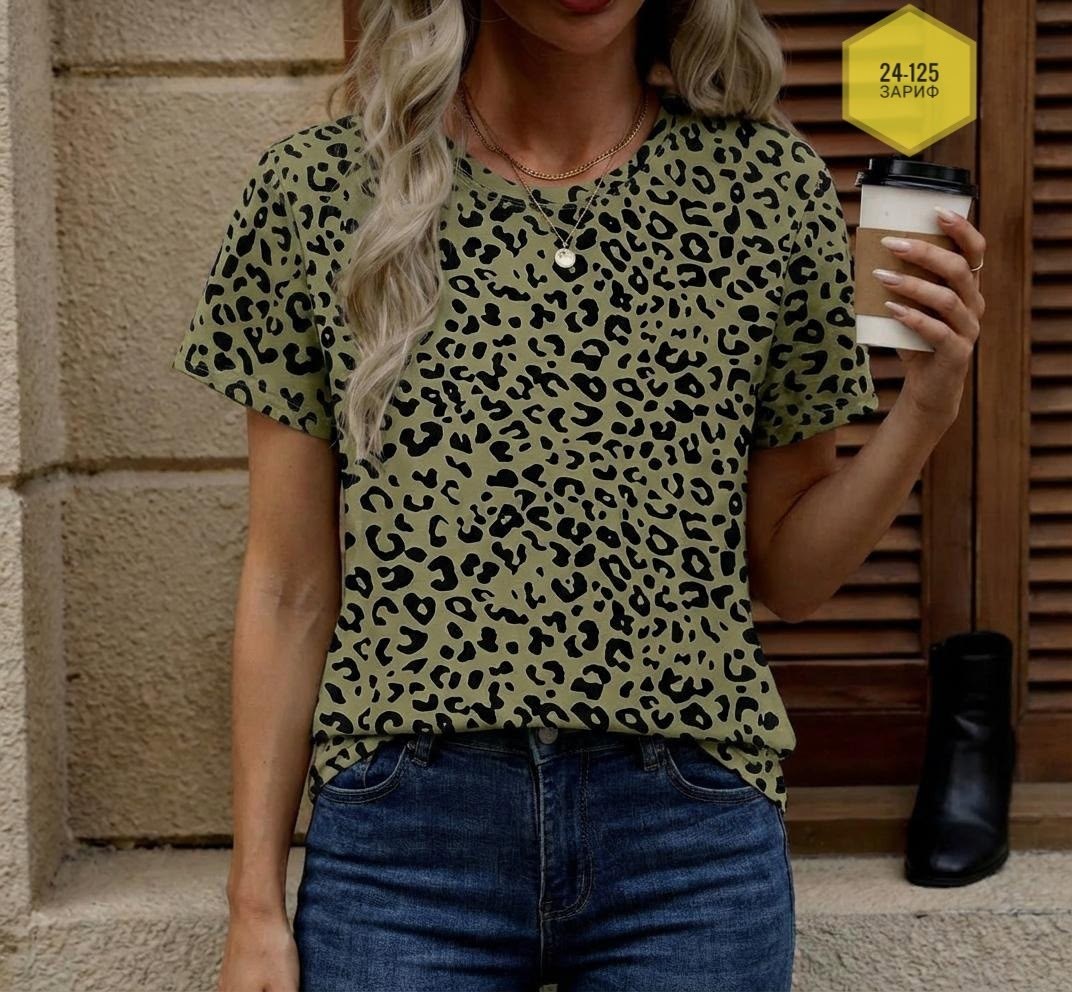 женская футболка с леопардовым принтом,футболка с леопардовым принтом,леопардовая футболка,женская летняя футболка леопардовый короткий рукав,женская футболка с леопардовым принтом и коротким рукавом