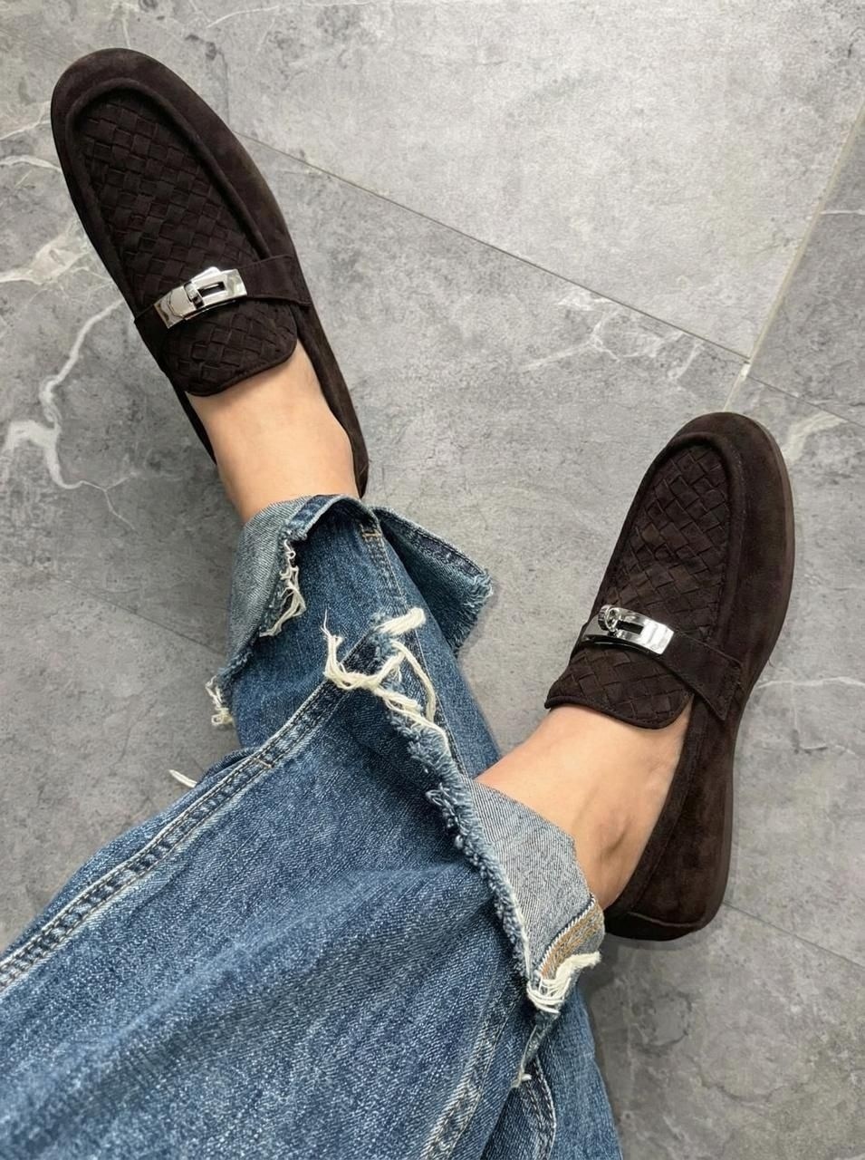 лоферы hermes,замшевые лоферы hermes,женские лоферы hermes paris a113173 замшевые чёрные,hermes мокасины,hermes