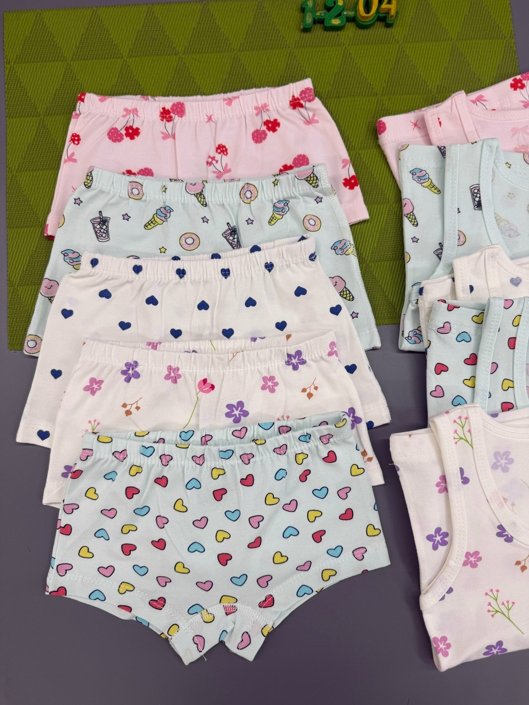 комплект детский девочка (майка, трусы) № uz025,детское нижнее белье,комплект нижнего белья для девочек,белье детское комплект,майка для девочки детская