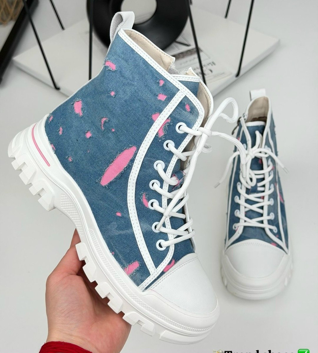 ,женские ботинки,джинсовые ботинки,ботинки модные,ботинки