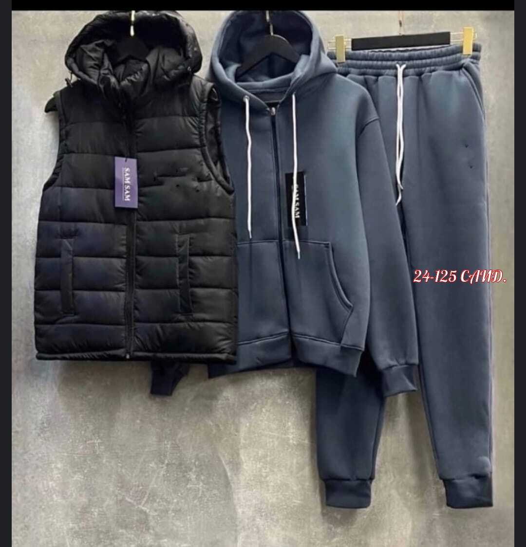 костюм-тройка мужской: жилет, толстовка и штаны арт. 1331595,спортивный костюм тройка с жилеткой,спортивный костюм мужской,мужская тёплая тройка спортивный костюм 3нитка на флисе жилетка,мужская спорт