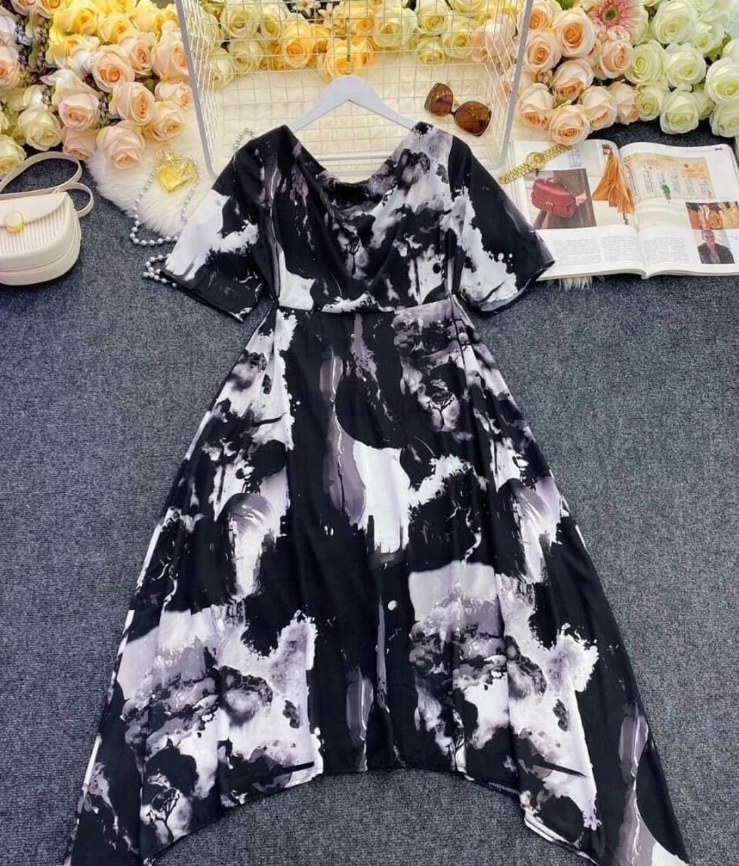 платье,платье женская,платье в стиле,асимметричное платье,шифоновое платье