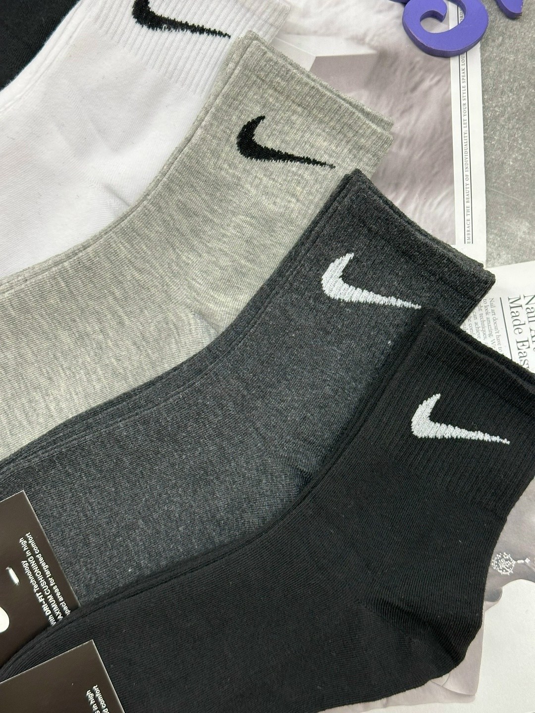 носки мужские 10 пар nike,носки мужские,носки средние хлопковые набор 5 пар nike,комплект носки мужские,носки мужские набор