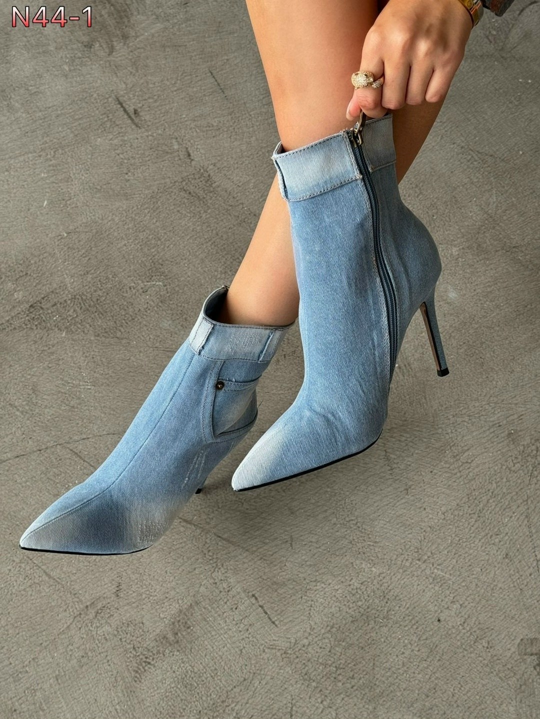 джинсовые сапоги,модные ботильоны,женские ботильоны,ботильоны джинсовые,ботильоны на шпильках