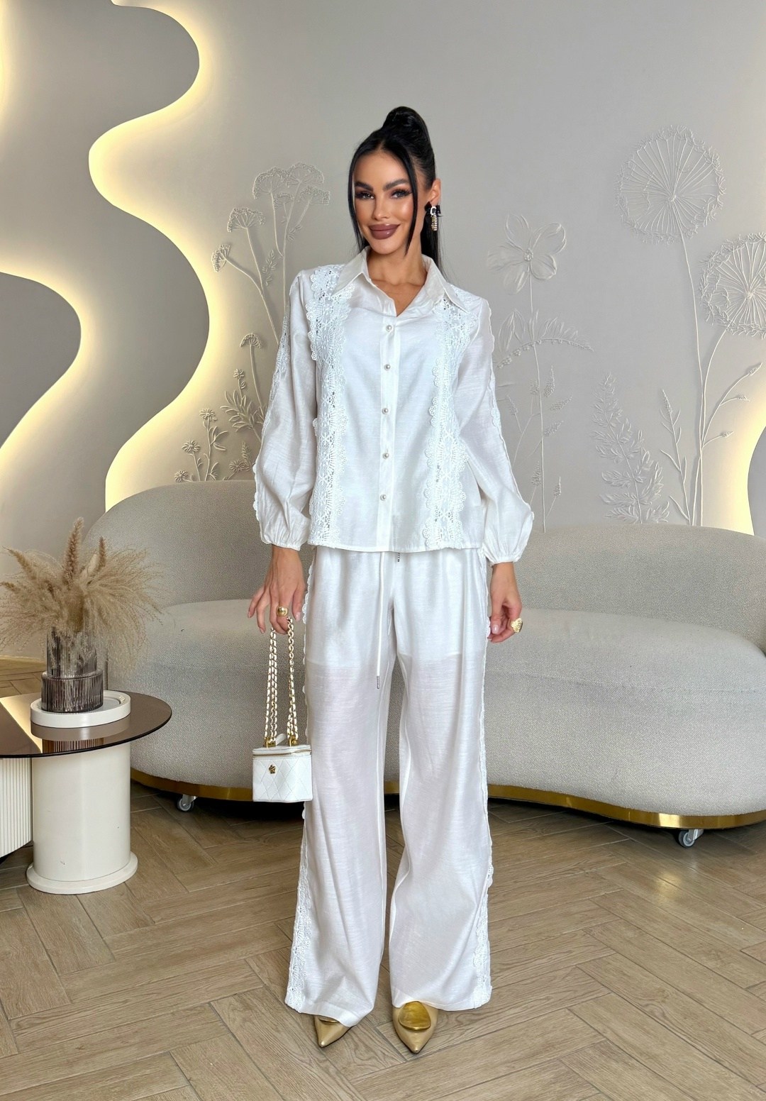 льняные костюмы,костюм белый,шелковый костюм в пижамном стиле,женский костюм,шелковый костюм