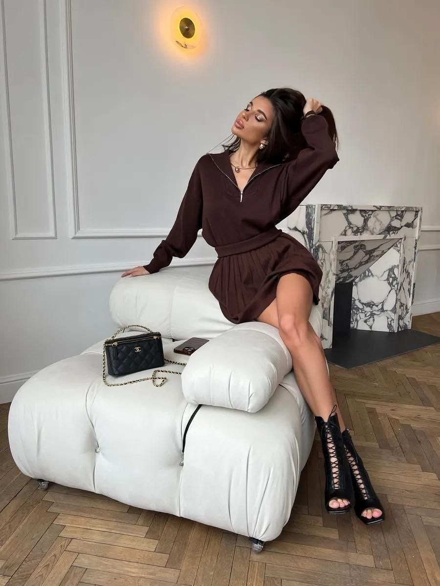 костюм трикотажный вязаный с юбкой,трикотажный костюм с юбкой,костюм с юбкой,женский костюм с юбкой,костюм юбка и кофта