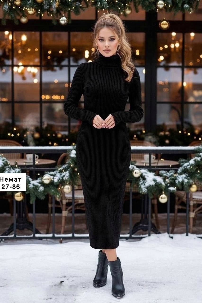 платье лапша теплое,платье лапша,платье лапша черное,вязаное платье,платье