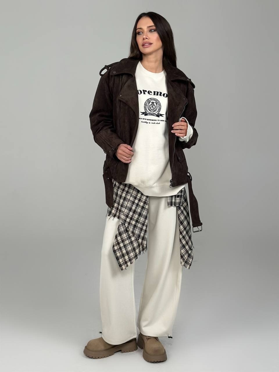 замшевая куртка белла росса,замшевая куртка,кожаная куртка,косуха из эко замши оверсайз коричневая joyforyou,куртка косуха из эко замши коричневого цвета