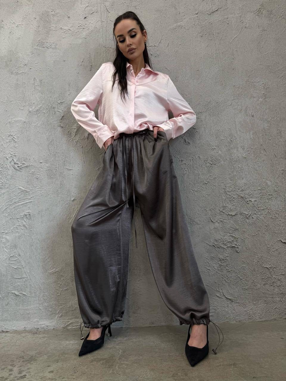 элегантные шелковые брюки женские брюки-палаццо,элегантные шелковые брюки-палаццо,атласные брюки,элегантные шелковые брюки женские брюки палаццо свободные,шелковые брюки палаццо