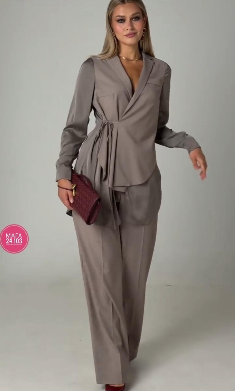 брючный костюм,костюм брючный 149 серый temper,женский брючный костюм,комплект брючный,костюм с брюками