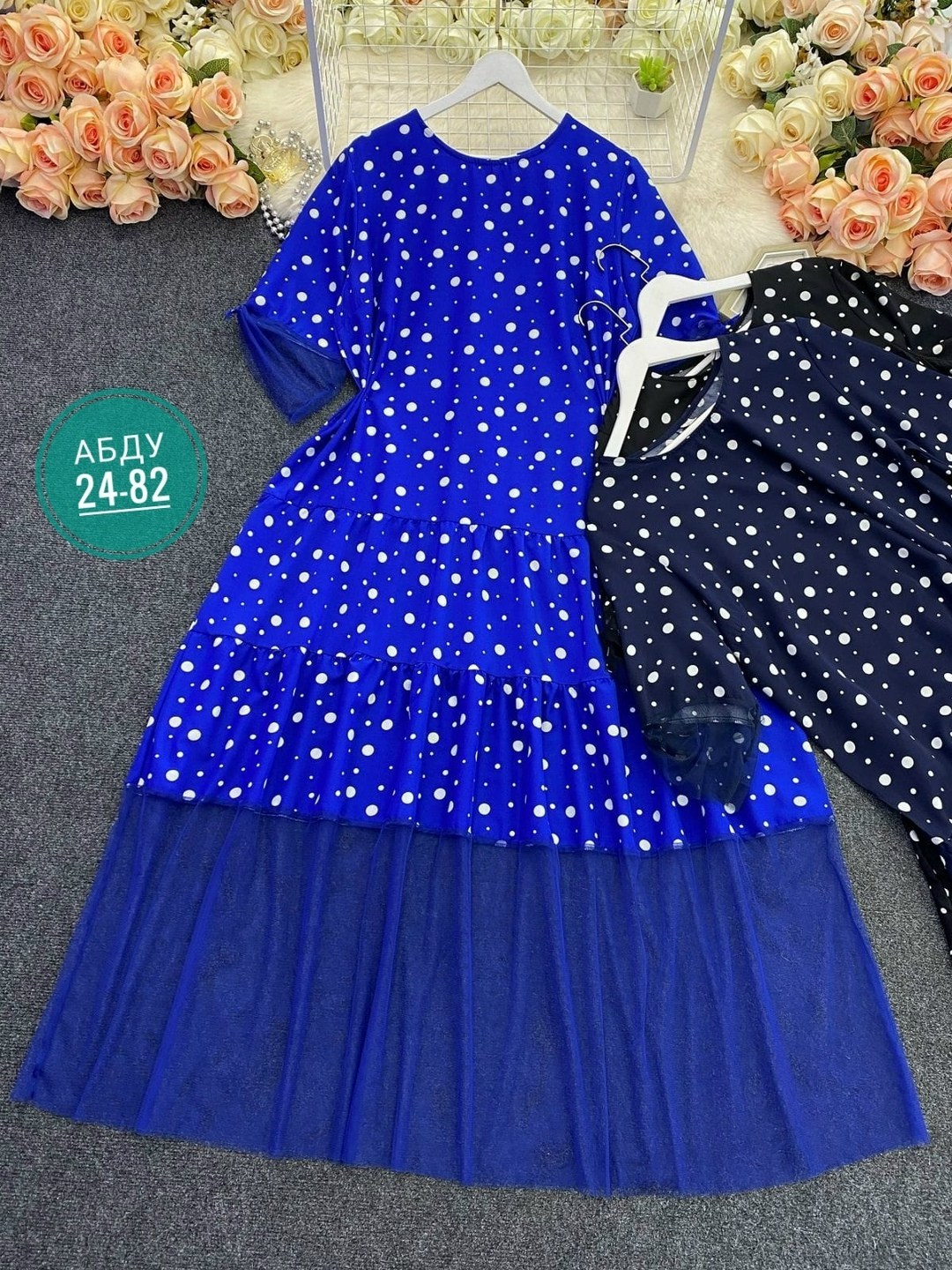 платье большие размеры,платье женская,платье синее,платье "кармен",шифоновое платье