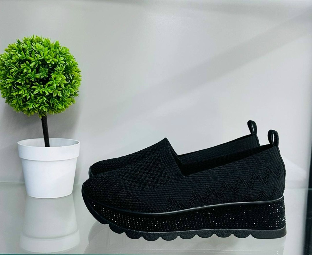 ,слипоны женские, повседневные, женская,вязаная