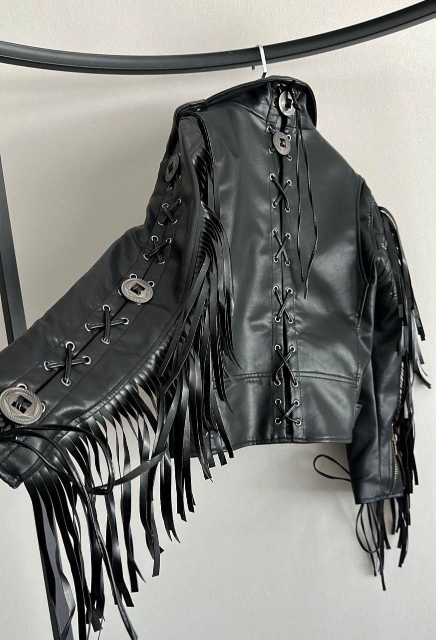 косуха с бахромой,кожаная куртка,кожаная куртка с бахромой,косуха женская