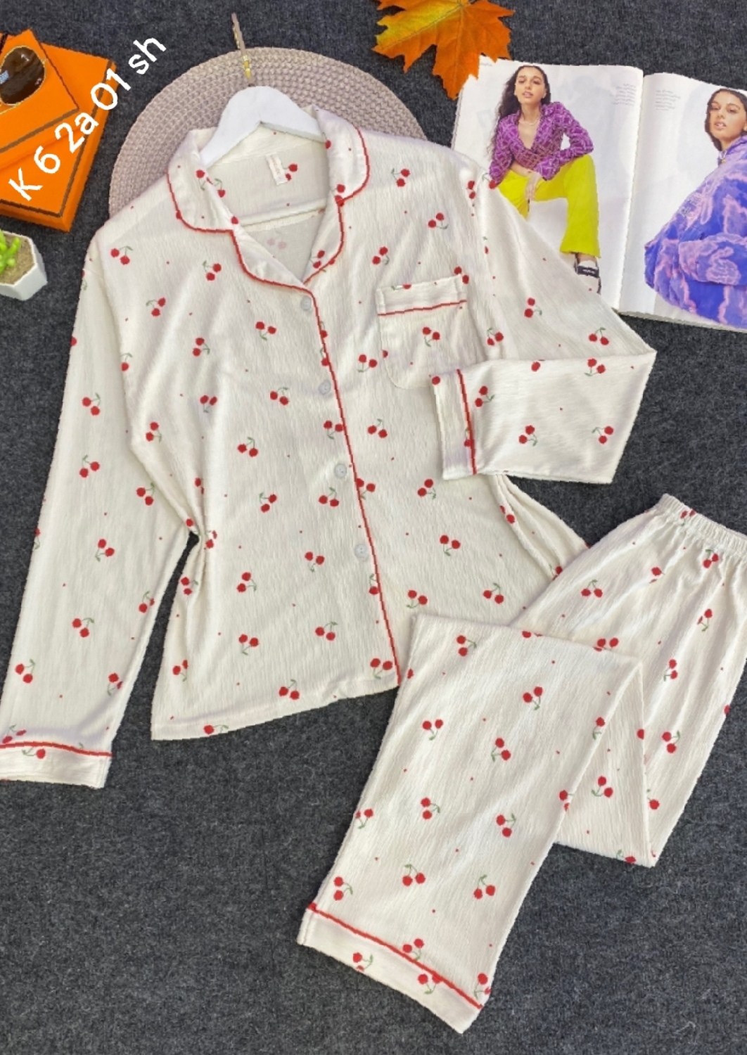 женская пижама,домашняя одежда пижама,женские осенние пижамы из хлопка d658,пижама женская "сердечко",женский хлопковый пижамный костюм с принтом милой