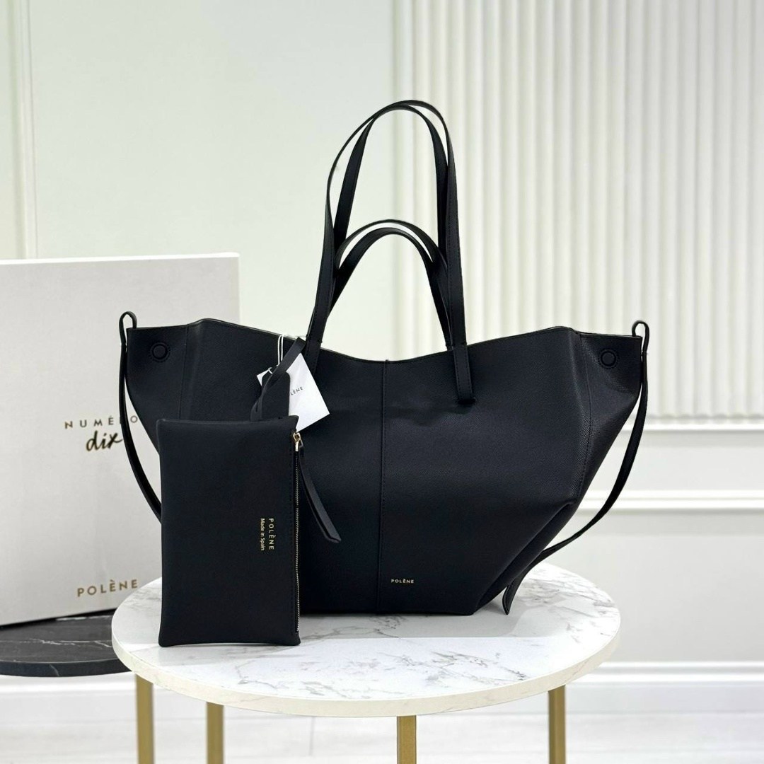 polene сумка,сумка женская polene cyme mini черная с ручками,polene сумка на плечо,сумка,сумка polene тоут шопер
