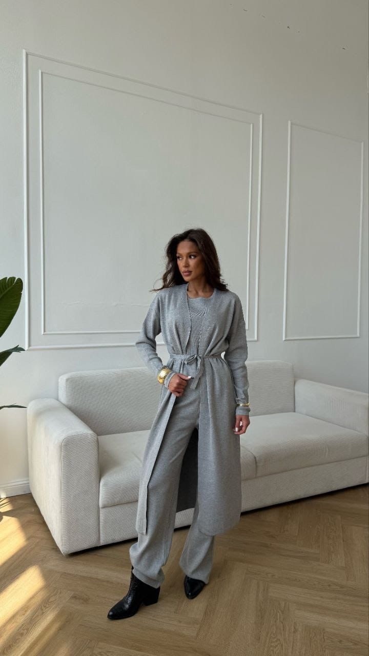 костюм с кардиганом,кардиган,женские костюмы,костюм желтый,костюм с завязками лимонный