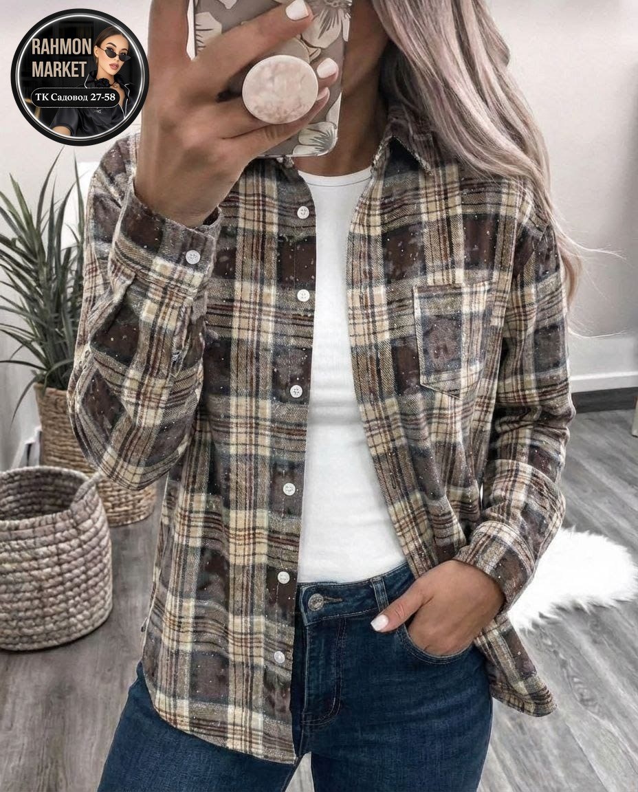 рубашка оверсайз варенка в клетку elimi,женская клетчатая теплая рубашка,рубашка в клетку женская,рубашка в клетку женская теплая,клетчатая рубашка
