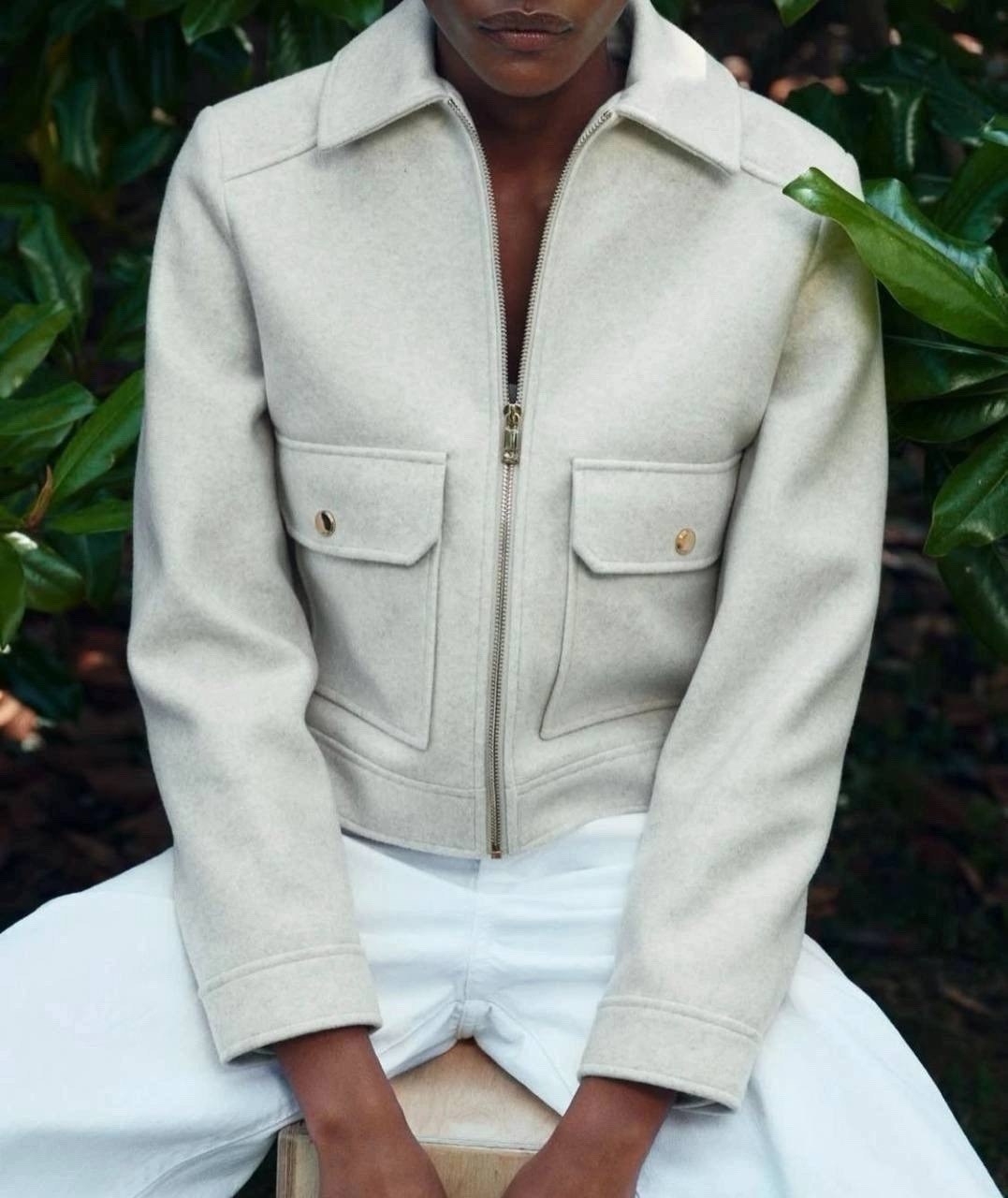 укороченная куртка,стильная куртка,косуха куртка,укороченная куртка букле zara,куртка с воротником