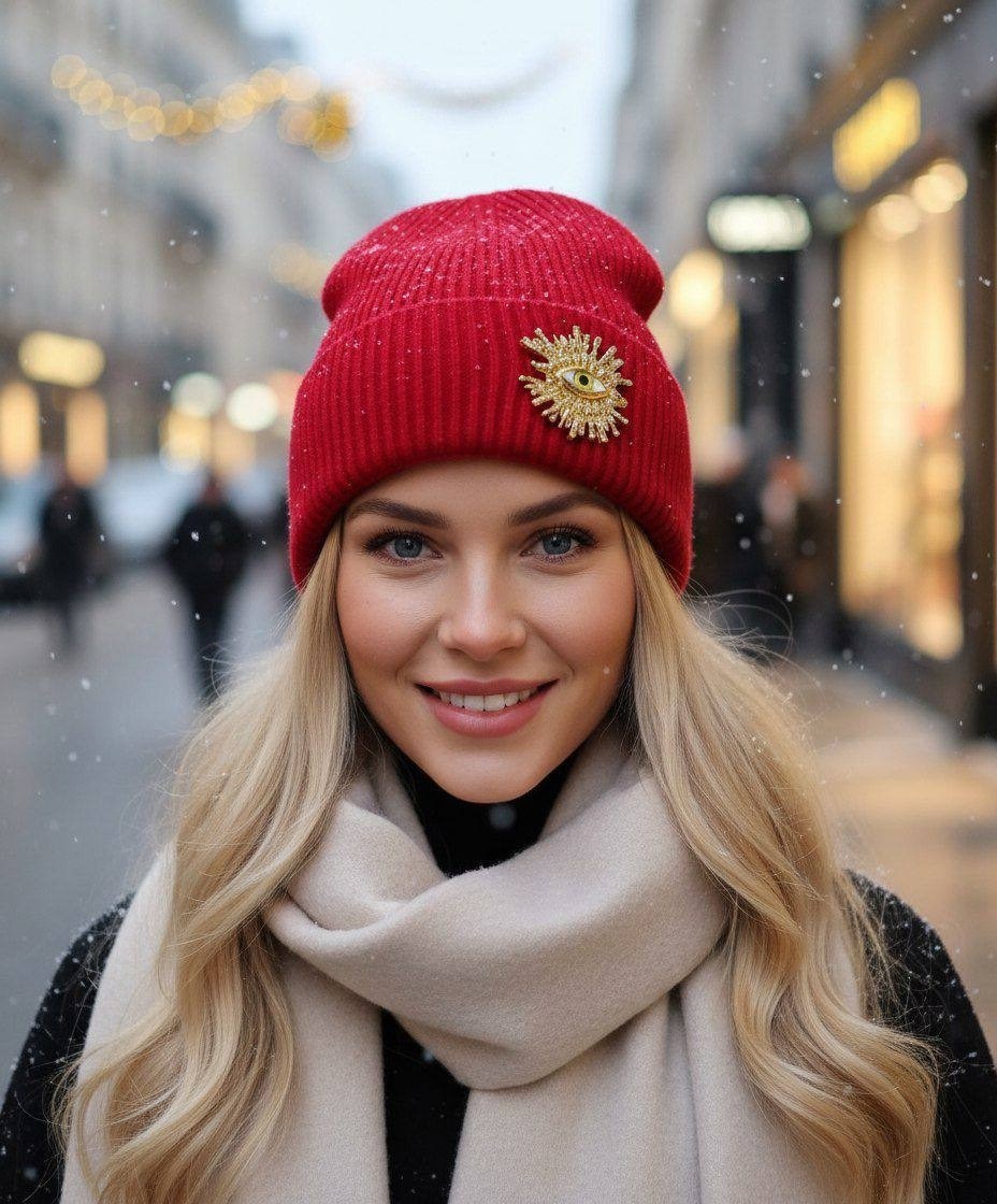 шапка женская,шапка женская зимняя,шапка бини женская,бордовая шапка,вязаная шапка