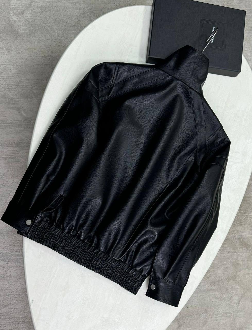 косуха кожаная куртка оверсайз укороченная fugui,косуха женская,куртка косуха,кожаная куртка косуха,косуха женская оверсайз куртка