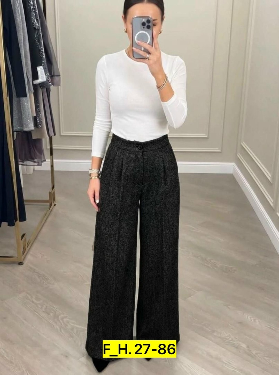 брюки палаццо kiazo размер 42 серый,женские брюки палаццо теплые серые 3184,женские брюки палаццо теплые серые,брюки палаццо,брюки женские палаццо