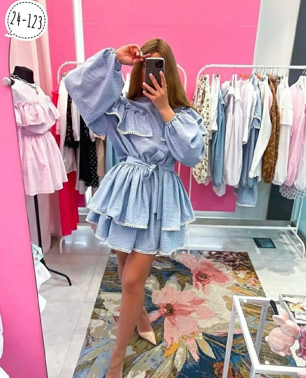 платье,стильное платье,костюм с юбкой,модное платье,женское платье с воланом