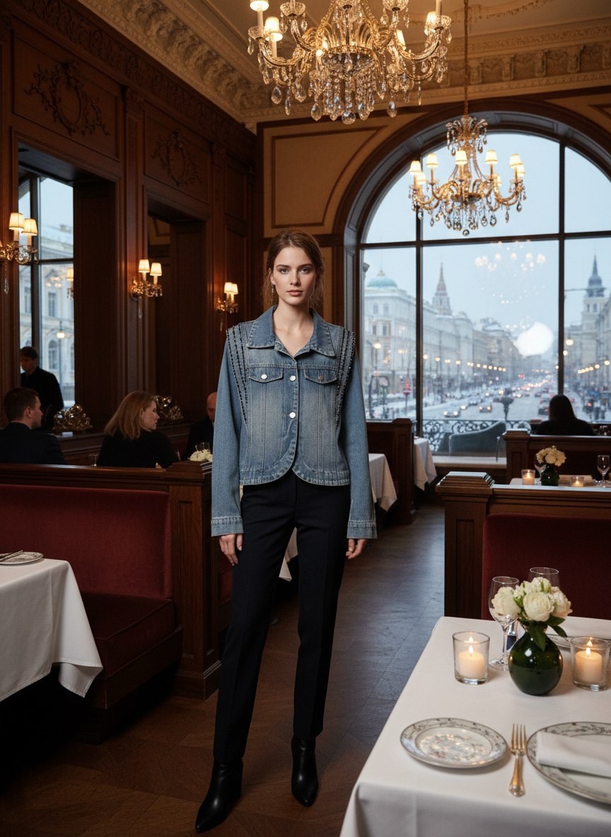 модные образы,о мода,мода стиль,джинсовая куртка