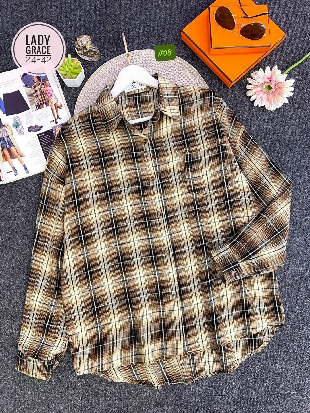 рубашка женская в клетку,женская рубашка,рубашка женская 7007 клетка,рубашка женская 7007 "клетка № 4",клетчатая рубашка женская теплая c&h style