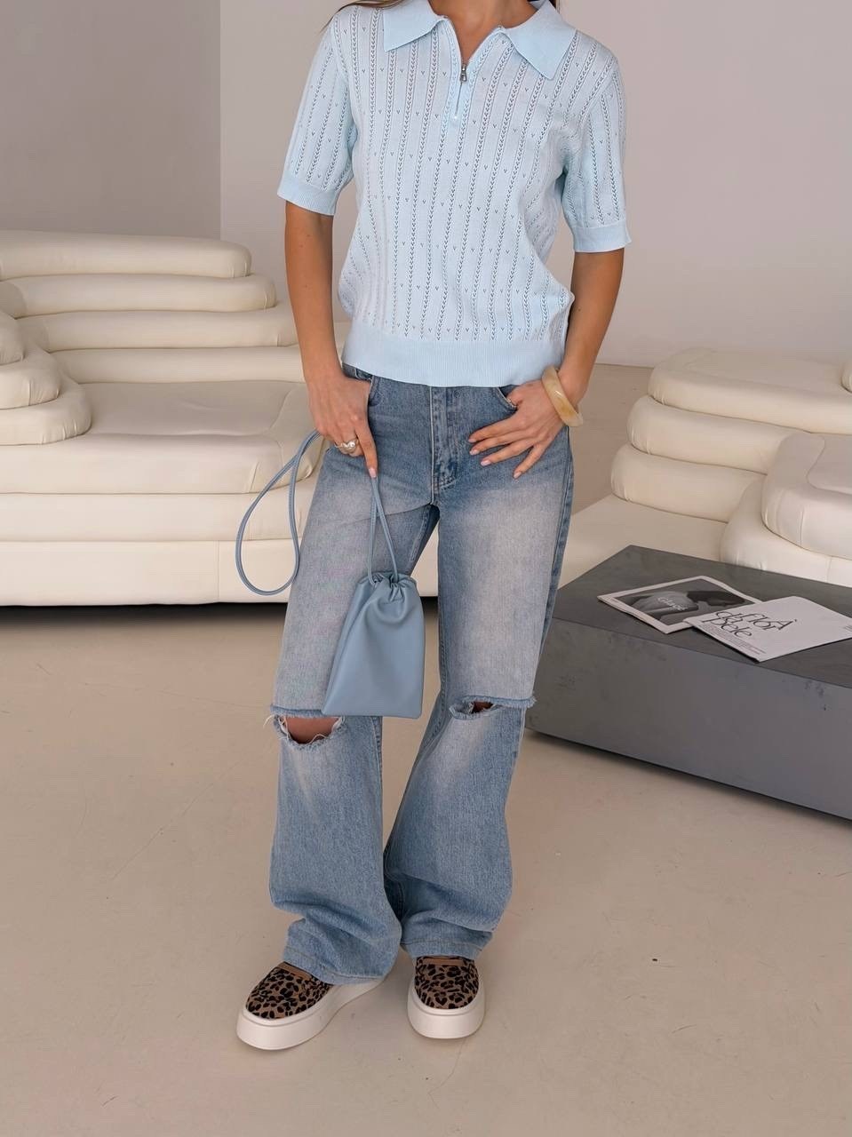 джемпер голубой,джемпер женский поло,повседневный джемпер,женские джемпера,джемпер