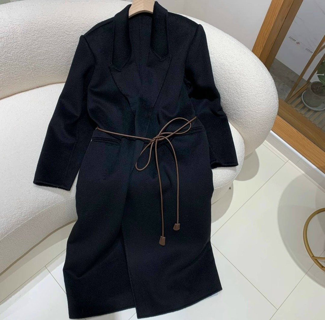 элегантное кашемировое пальто,шерстяное пальто,корейское элитное женское длинное шерстяное пальто,пальто с поясом,длинное пальто с поясом
