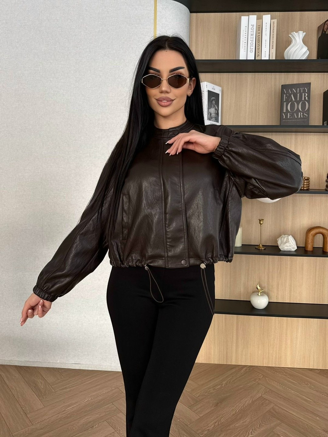 женская кожаная куртка,кожаная куртка,стильная куртка,куртка из экокожи,куртка бомбер из экокожи emberens