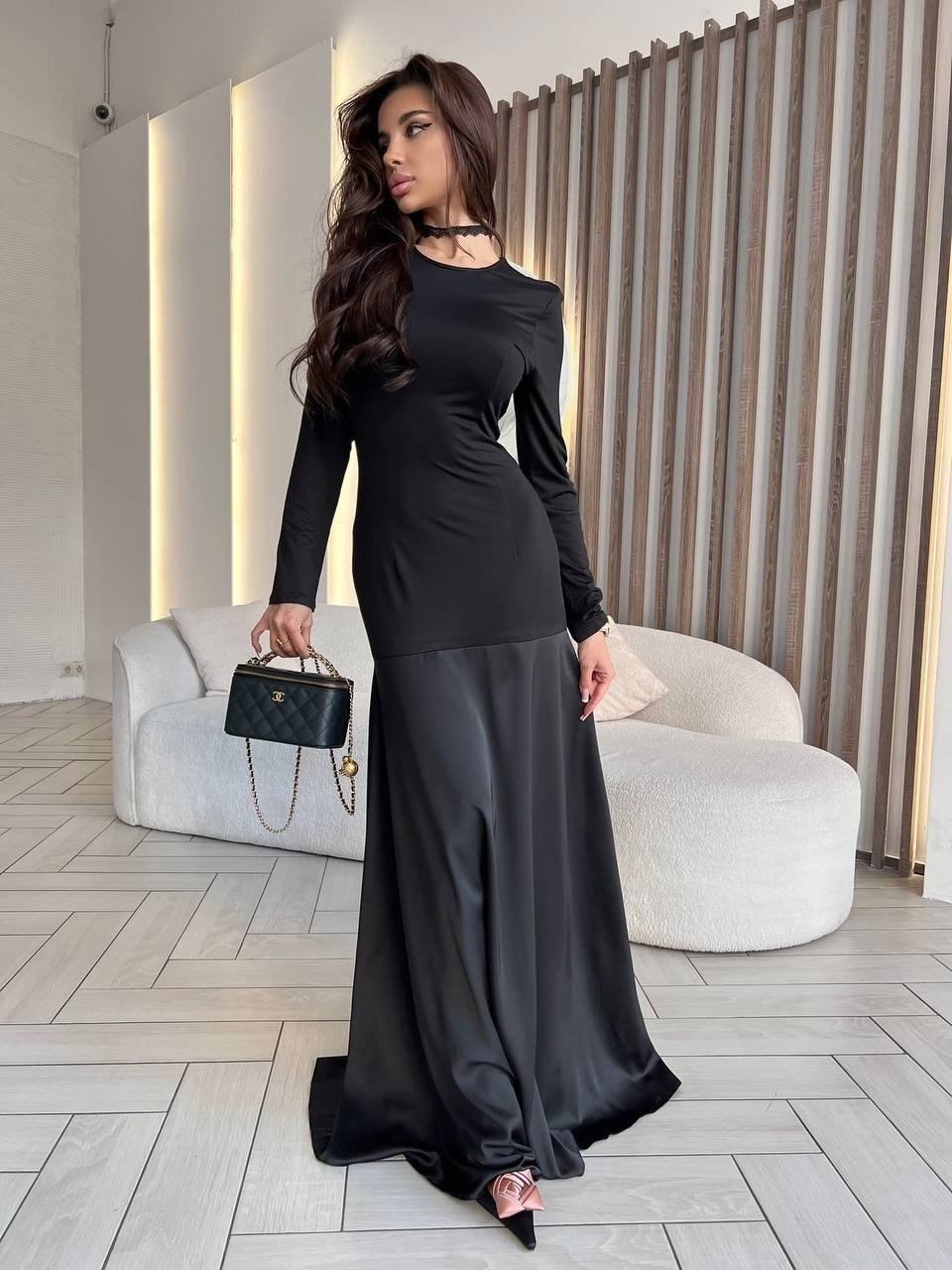 черное длинное абайное платье,шелковое платье,платье,вечернее платье,длинное платье женское