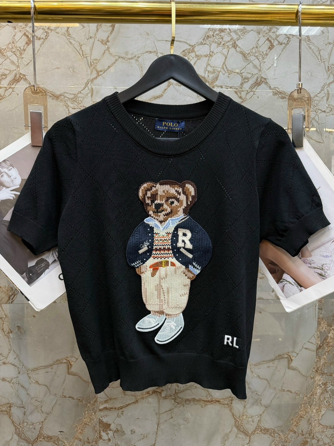 джемпер одежда,футболки для женщин,женская кофта,ральф лорен одежда с мишкой,трикотажная футболка