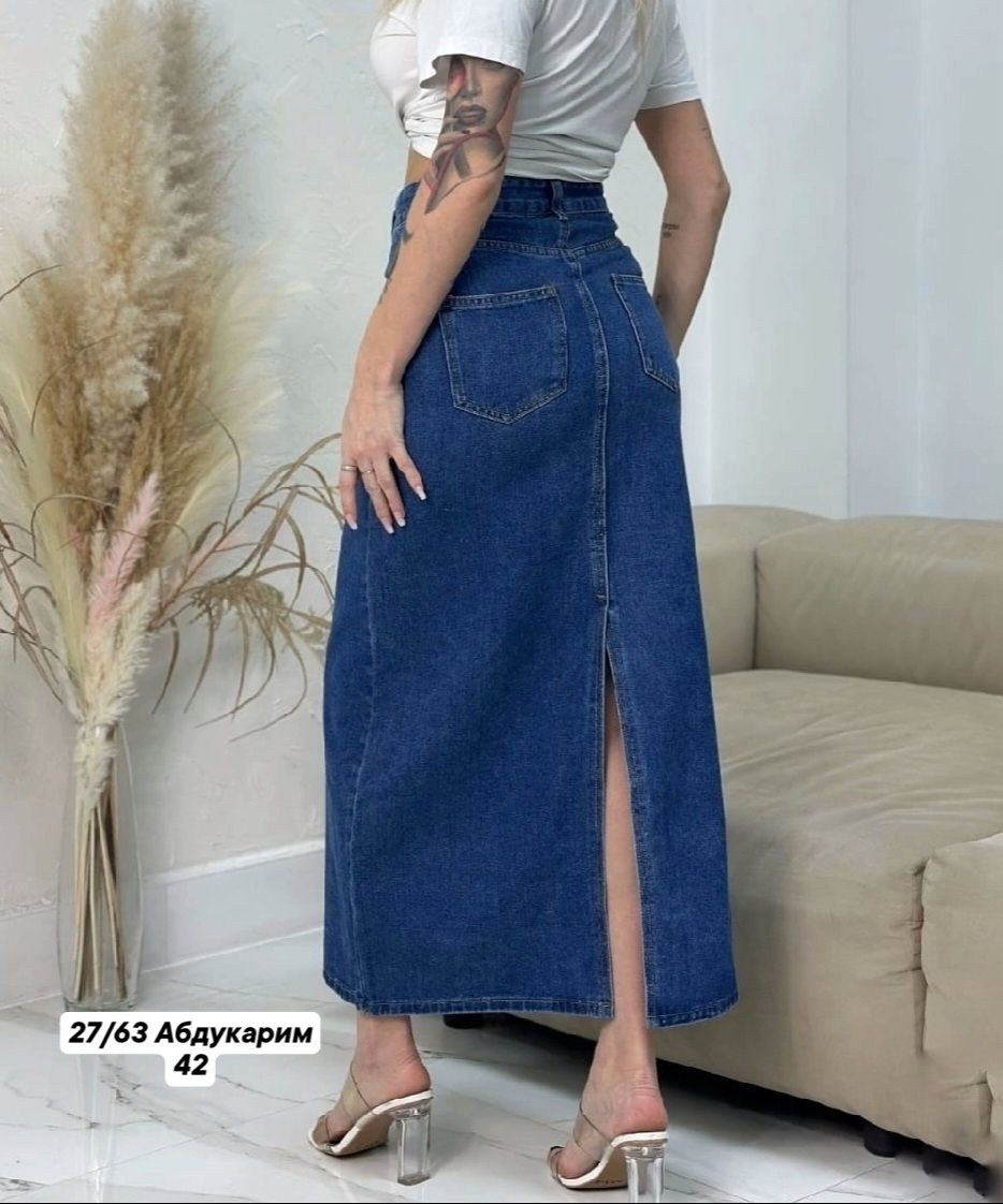 юбка джинсовая миди с разрезом спереди gee,юбка джинсовая миди с разрезом спереди gunikstyle,юбка миди джинсовая с разрезом спереди ниже колен,джинсовая юбка,джинсовая юбка миди