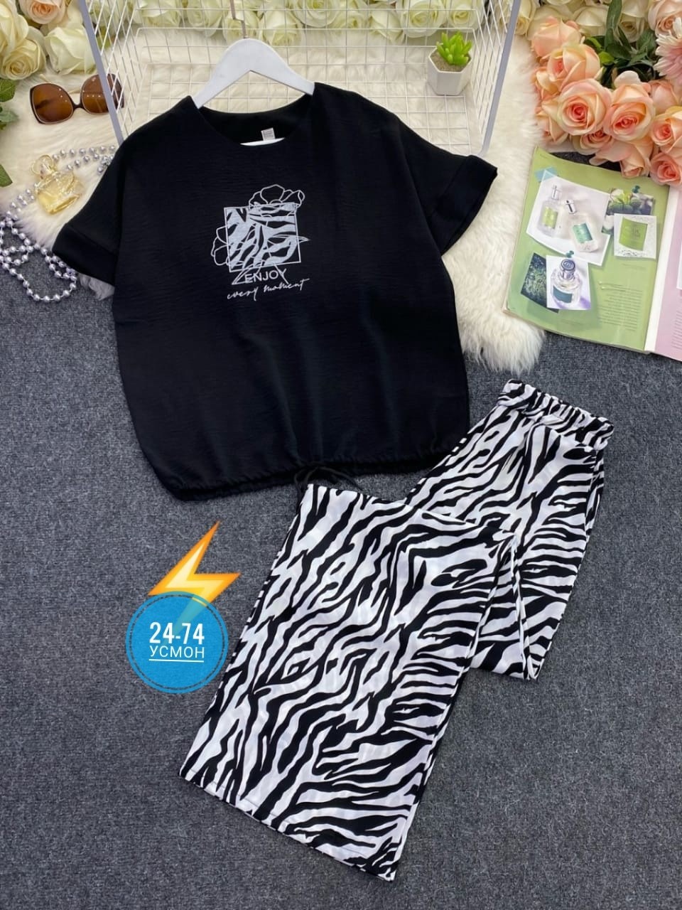 женские костюмы,костюм брючный зебра,женский костюм двойка,модные брюки,костюм с брюками