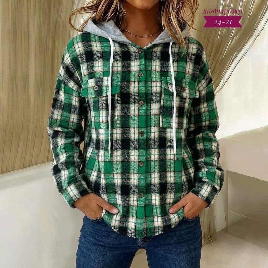 рубашка с капюшоном,женская рубашка в клетку,женская рубашка,рубашка с капюшоном в клетку,рубашка в клетку