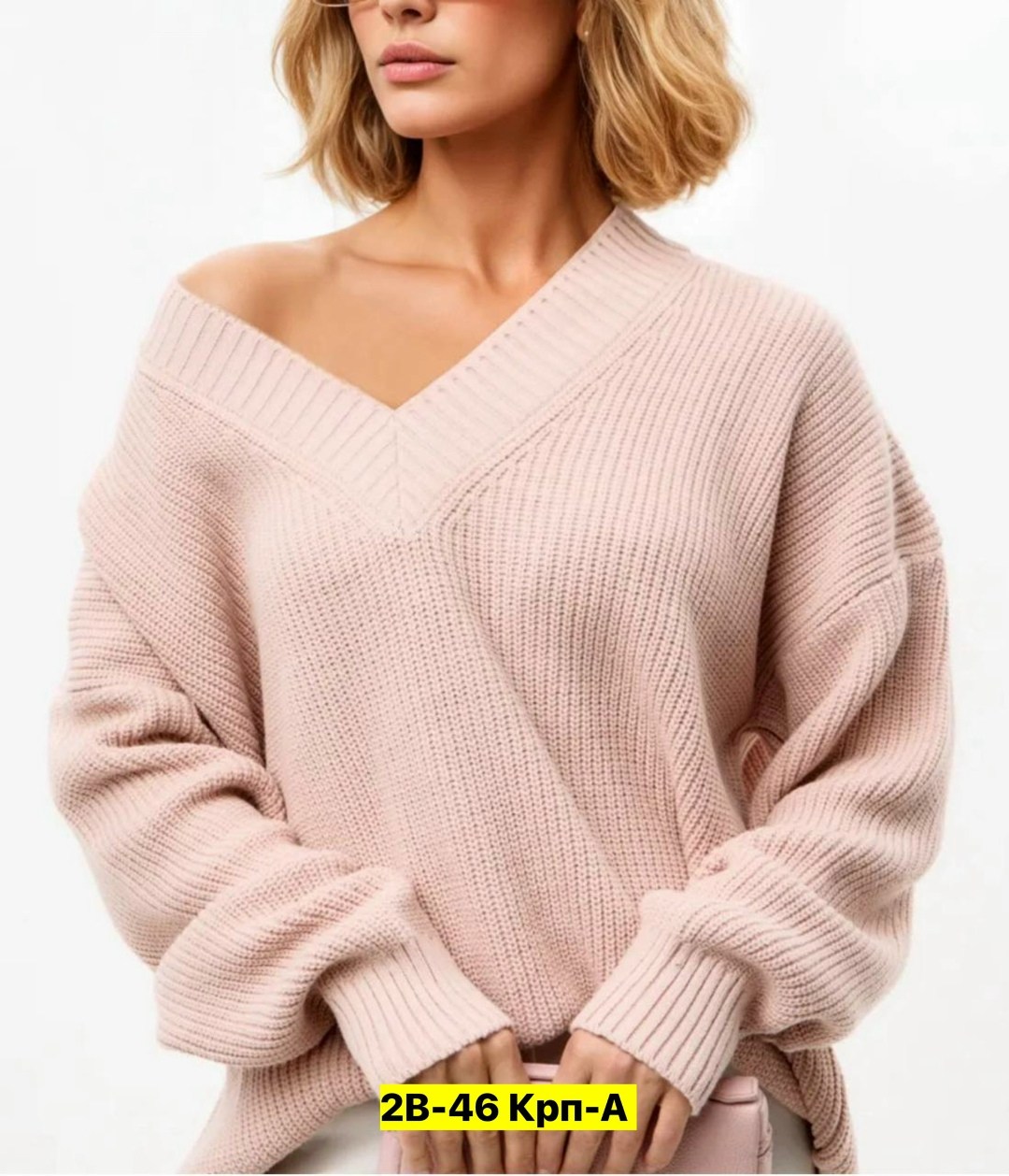 женский свитер с v-образным вырезом,свитер женский,джемпера женские,вязаный свитер с v-образным вырезом в оверсайз теплый tetri tatuchi,женский вязаный свитер оверсайз