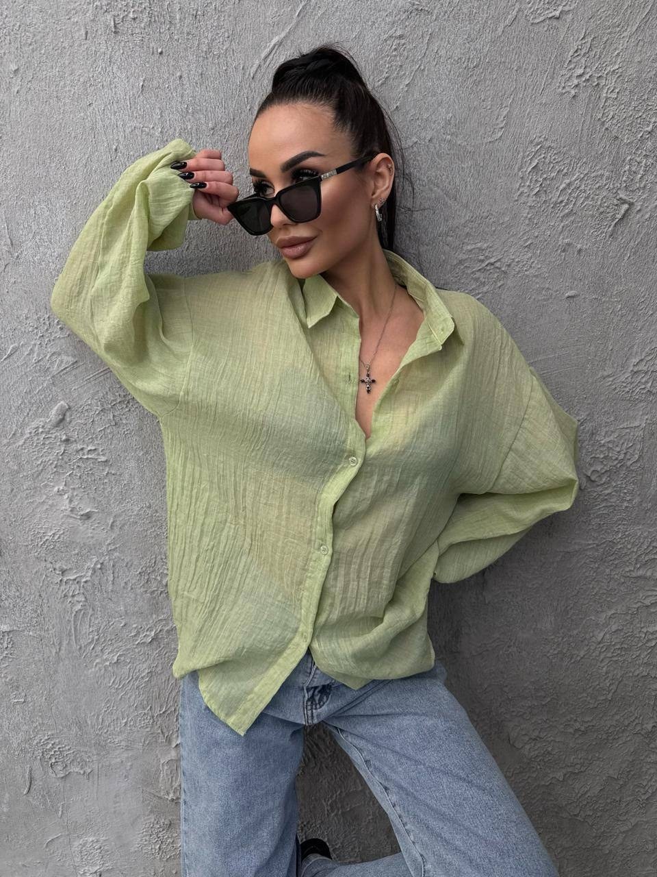 муслиновая модная рубашка,женская рубашка,рубашка,оверсайз рубашка,блузка из марлевки