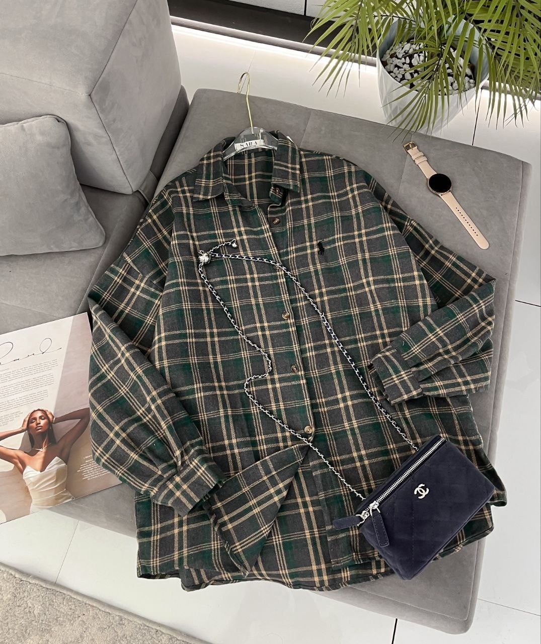 рубашка оверсайз в клетку betrendy wear,рубашка женская в клетку,рубашка женская оверсайз в клетку,рубашка в клетку,рубашка оверсайз в клетку удлиненная