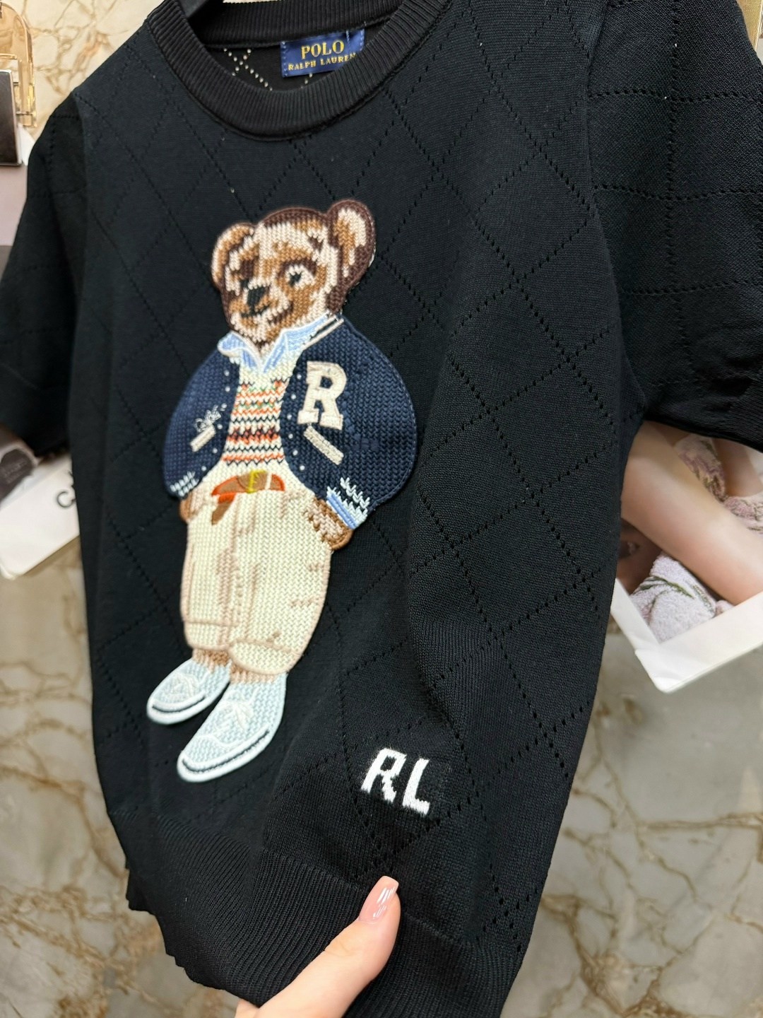 джемпер одежда,футболки для женщин,женская кофта,ральф лорен одежда с мишкой,трикотажная футболка