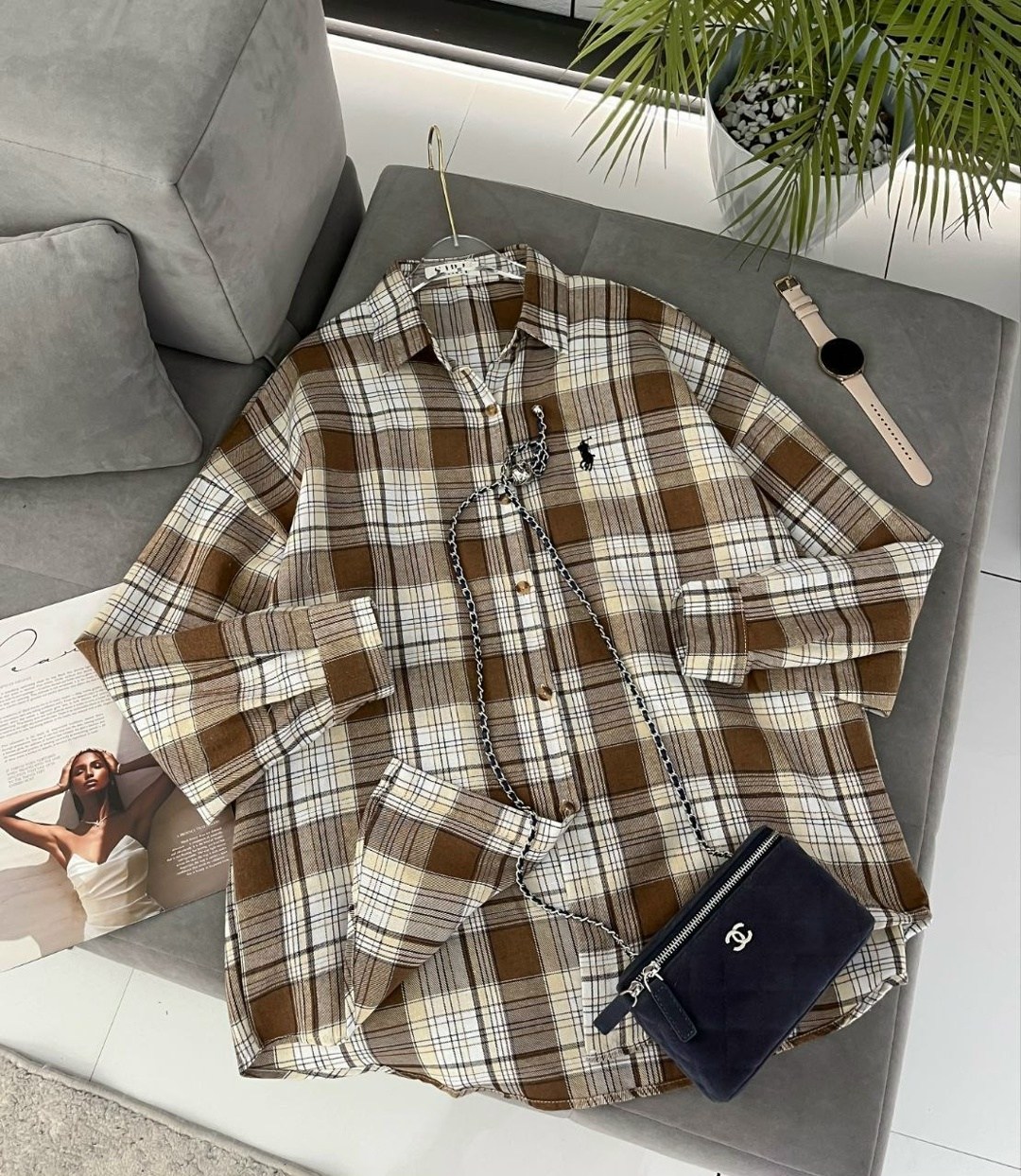 рубашка оверсайз в клетку betrendy wear,рубашка женская в клетку,рубашка женская оверсайз в клетку,рубашка в клетку,рубашка оверсайз в клетку удлиненная