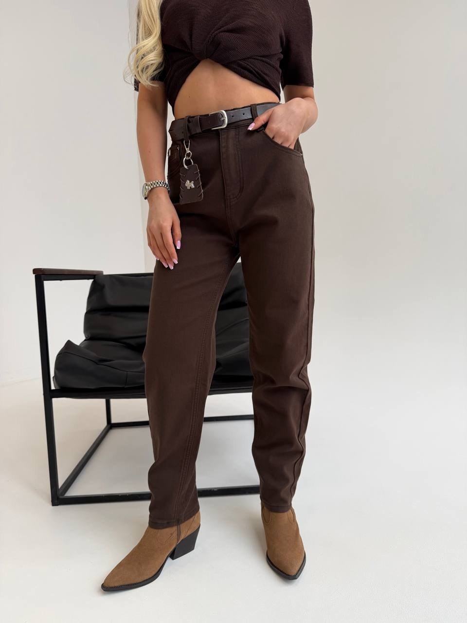 джинсы женские,джинсы мом,джинсы бананы женские,брюки джинсы,женские коричневые джинсы