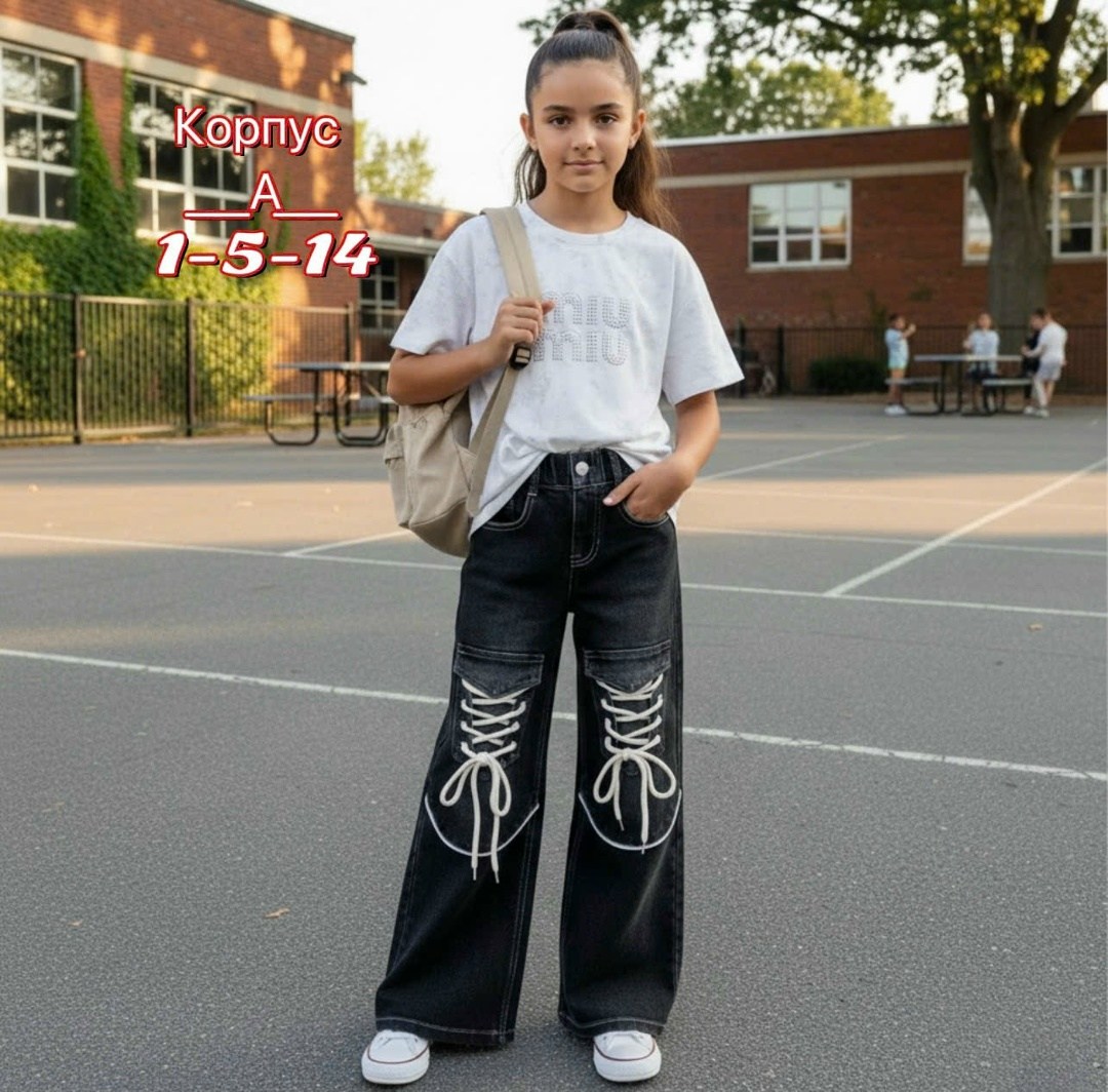 брюки джинсы,джинсы для девочек,джинсы широкие,джинсы для подростков,джинсы палаццо для девочек